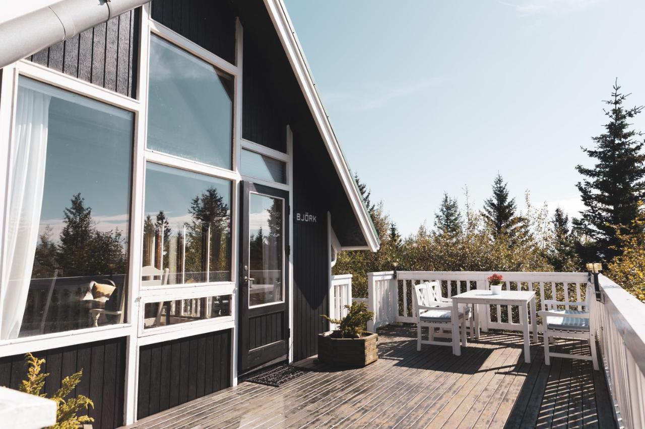 Bjoerk - A Cozy Hilltop Cottage - Great Location! Blaskogabyggd Exterior foto
